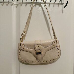 Michael Kors White Leather Shoulder Bag